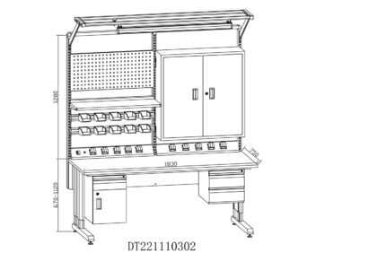 ESD Bench - Static-Safe Workstations with Grounding