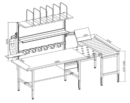 Packing Station Tables - Fixed & Mobile Packing Table Solutions ASIT ...