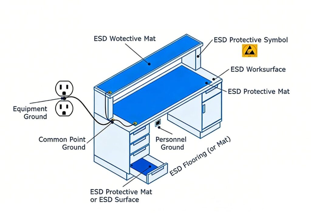 What Is an ESD Workstation? Components, Setup, and Why It Matters
